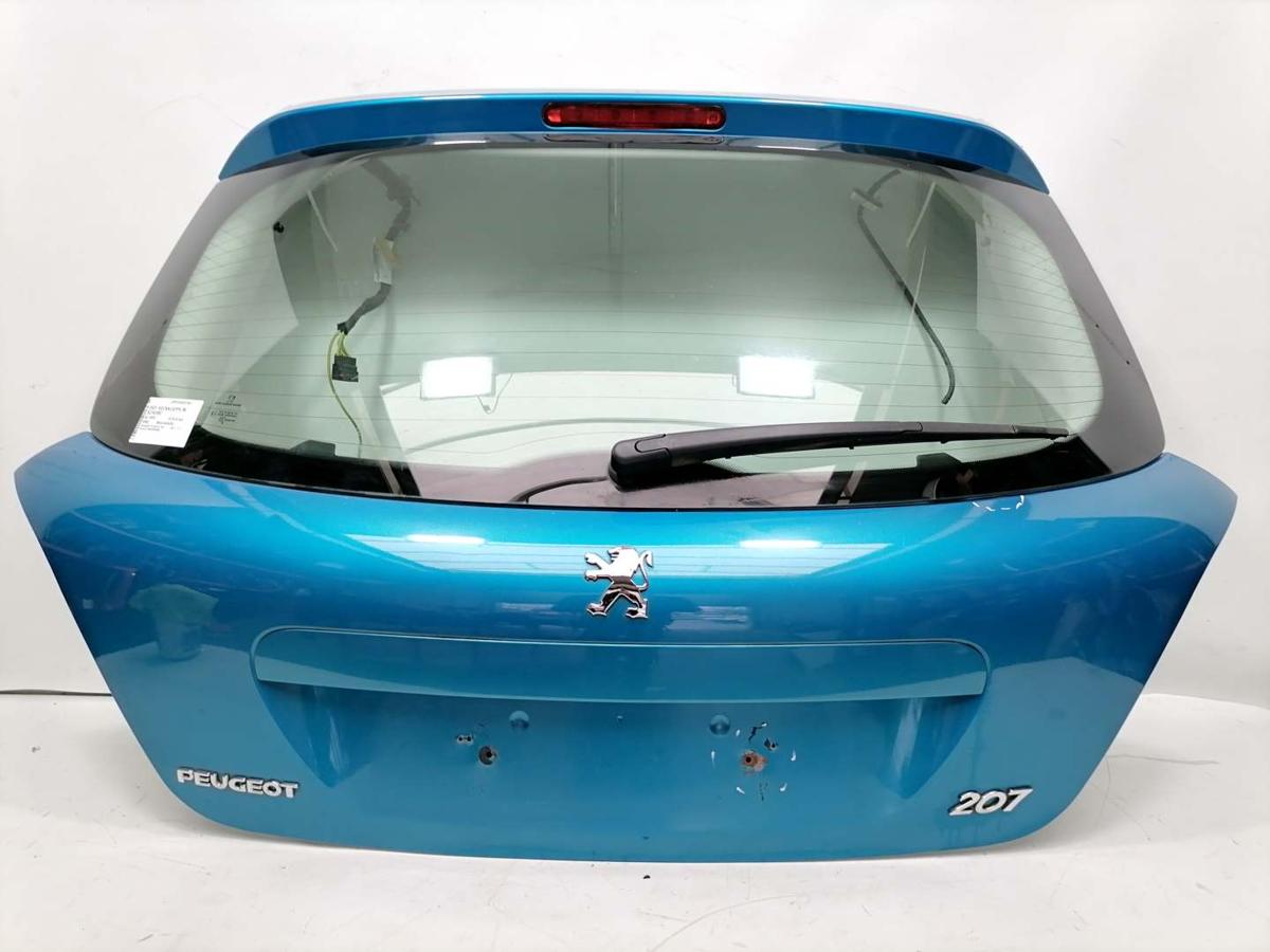 Peugeot 207 original Heckklappe mit Heckscheibe KMU Blaumetallic Flie&szlig;heck Bj.2008